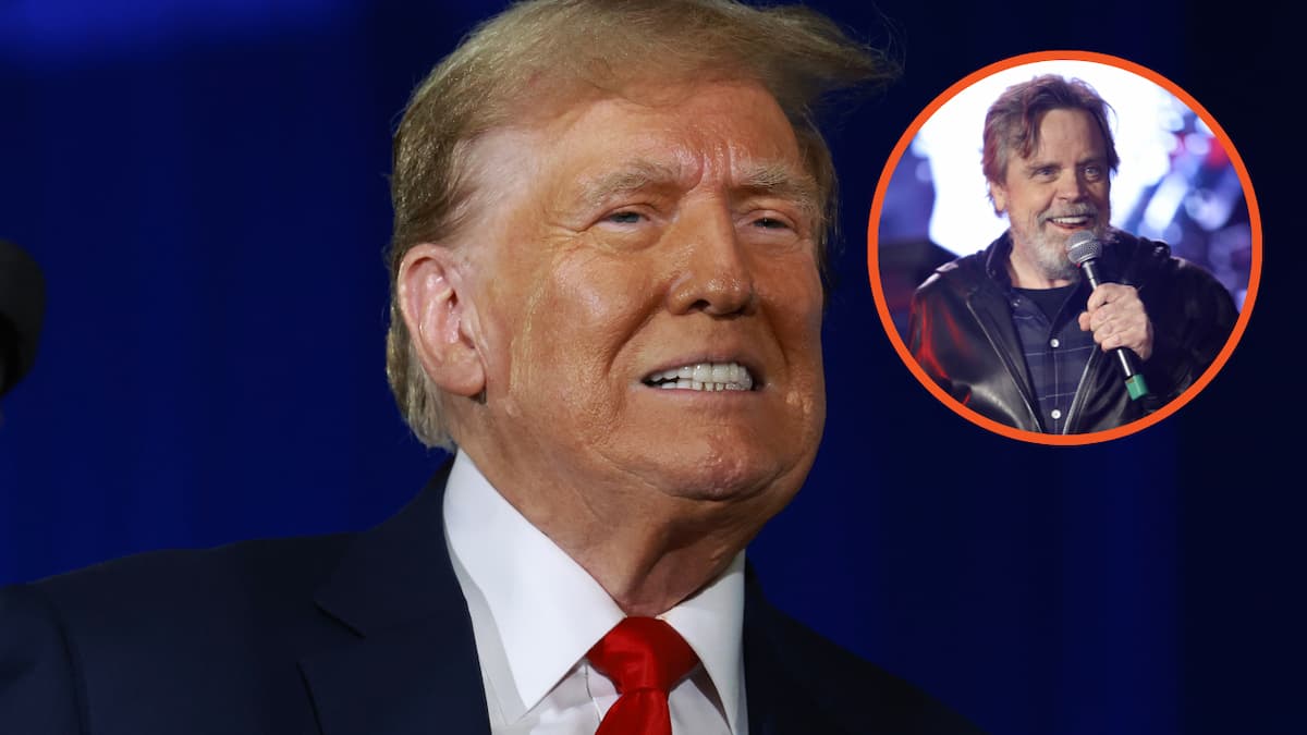 Donald Trump and Mark Hamill