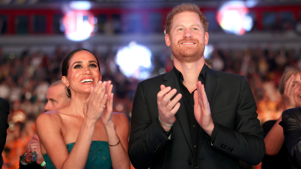 Prince Harry, Duke of Sussex, and Meghan, Duchess of Sussex attend the closing ceremony of the Invictus Games Düsseldorf 2023 at Merkur Spiel-Arena on September 16, 2023 in Duesseldorf, Germany.