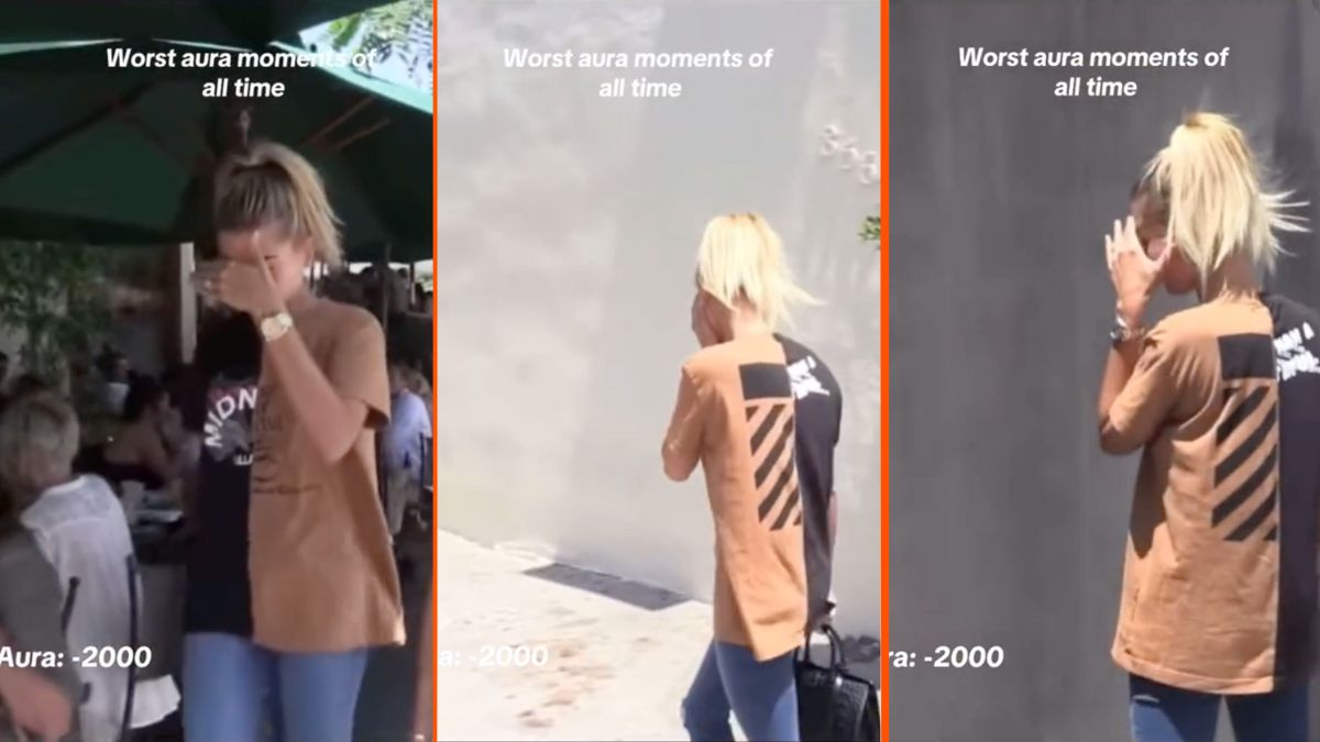 Hailey Bieber Walks Into A Wall TikTok video