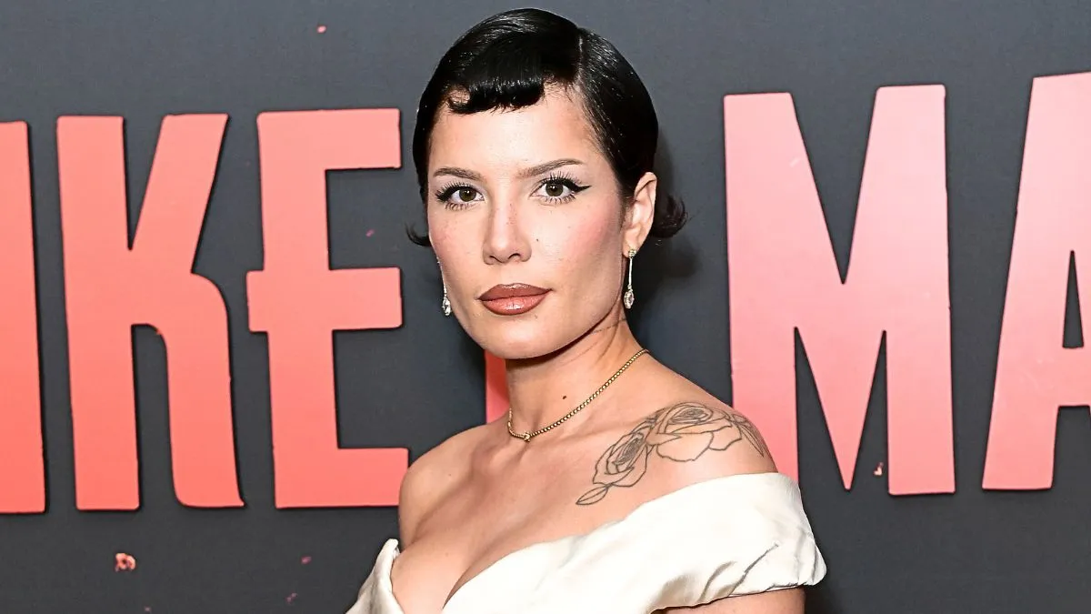 Halsey attends a special screening of MONKEY MAN presented by Universal Pictures on April 02, 2024 at the Pacific Design Center in West Hollywood, California.