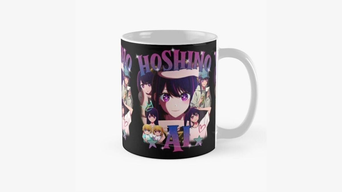 Oshi no Ko Y2K style mug