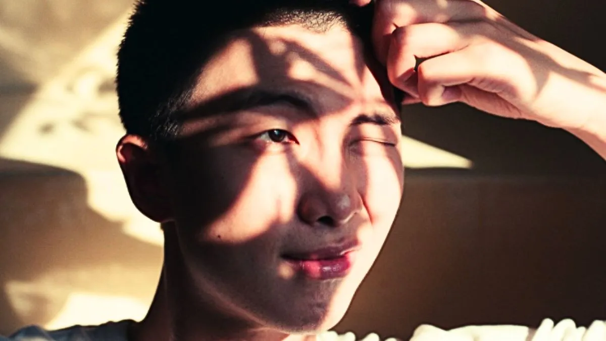 RM in a promotional photo for his album 'Right Place Wrong Person'.