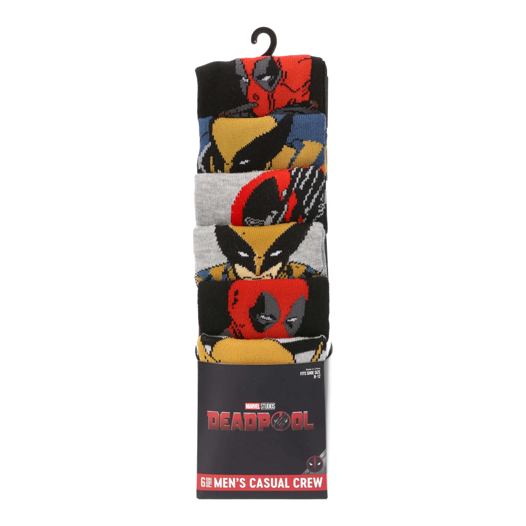Deadpool and Wolverine's six-pack of socks.