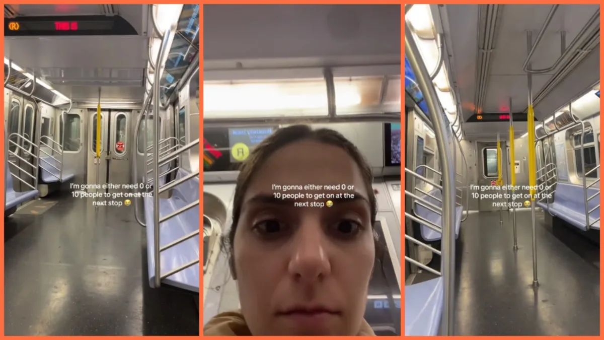 'Never get in an empty subway car': New Yorker finds herself in the middle of a horror movie when she boards utterly deserted train