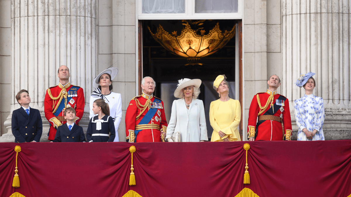 The British royal family on the Buckingham Palace balcony