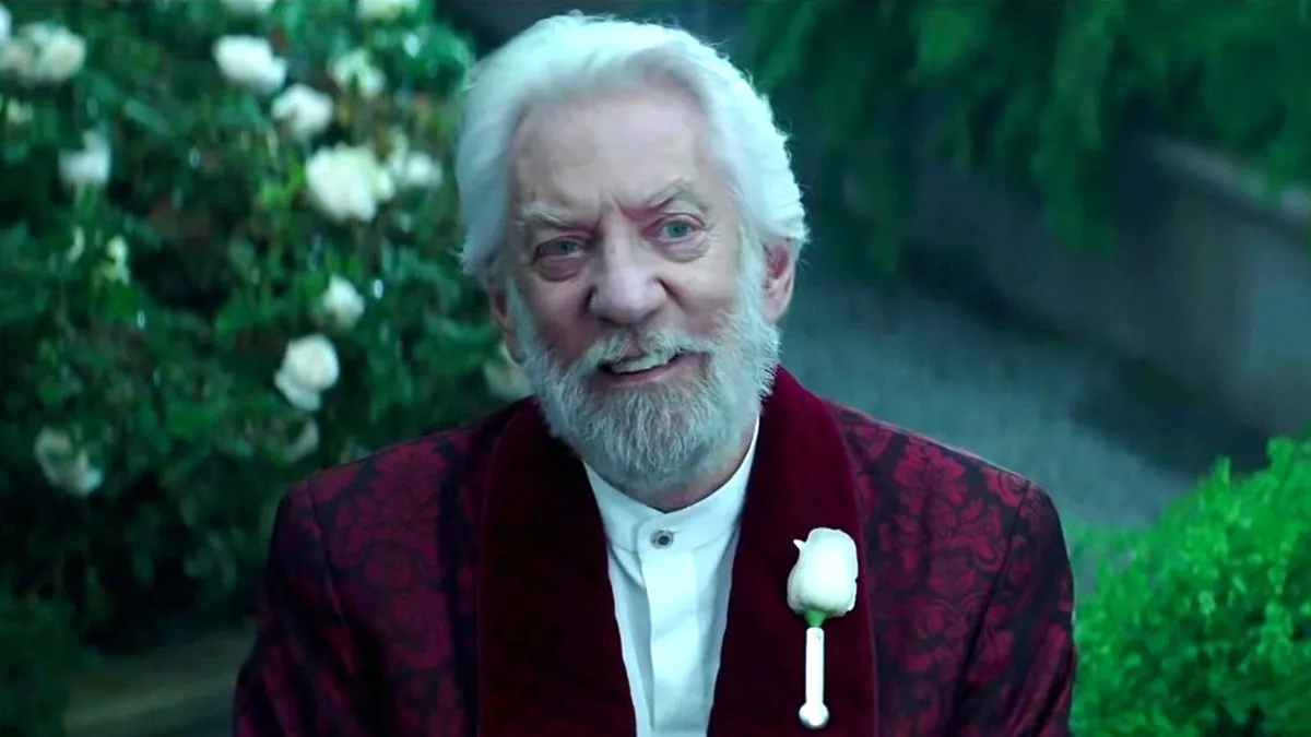 Donald Sutherland in THe Hunger Games