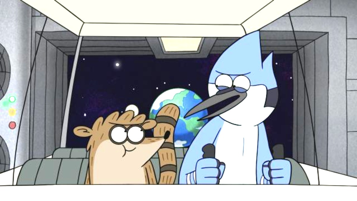 Mordecai and Rigby in Regular Show