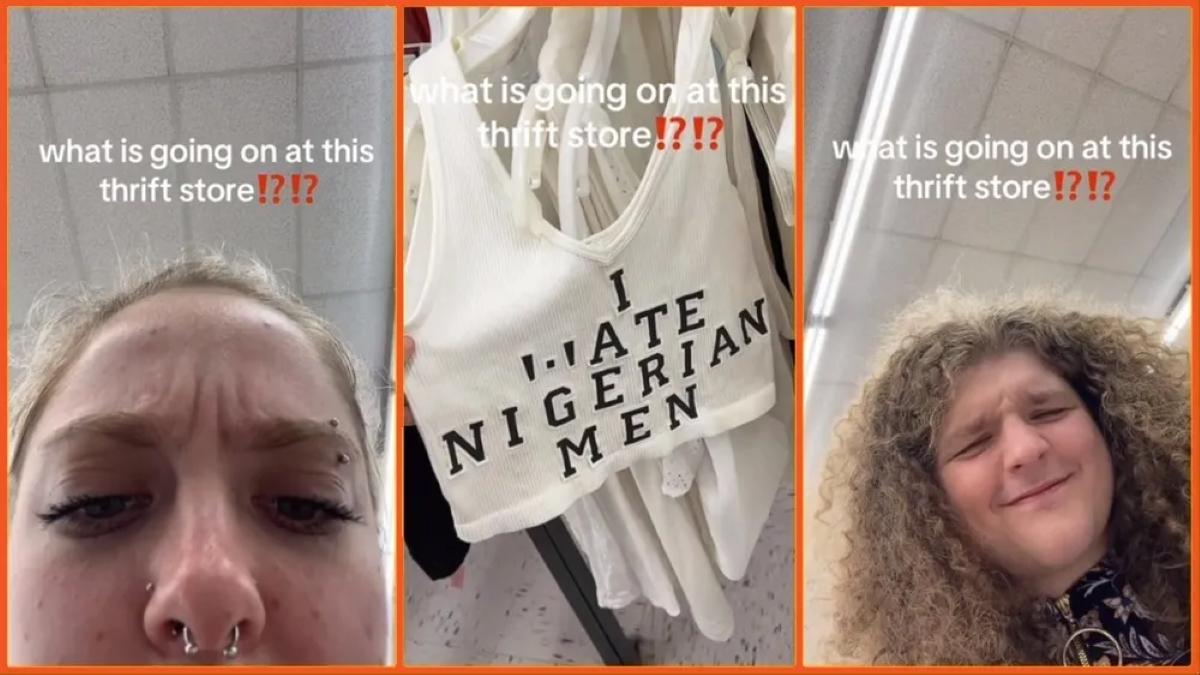 'What is going on at this thrift store?': Thrift store shoppers stunned to discover the most bizarrely offensive stock on display