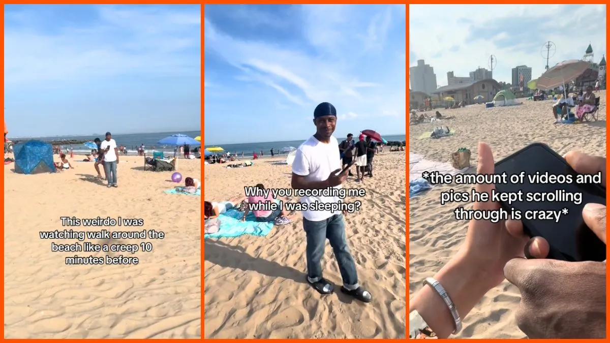 'This absolute creep!': Hero beachgoer calls out man for taking non-consensual photos of women and girls