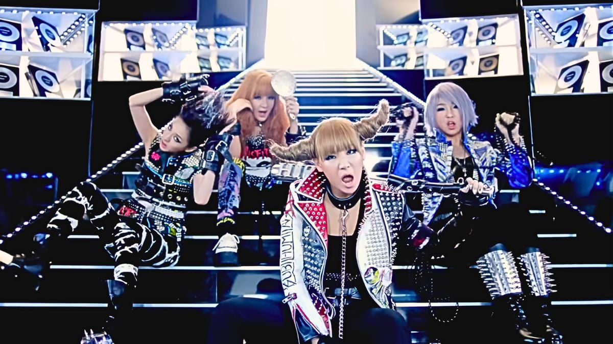 Bom, CL, Dara, and Minzy in the music video for 2NE1's 'I Am The Best.'