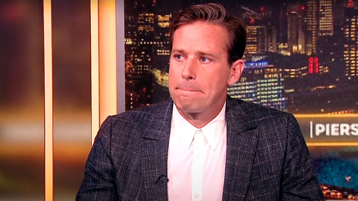 Armie Hammer during the Piers Morgan interview