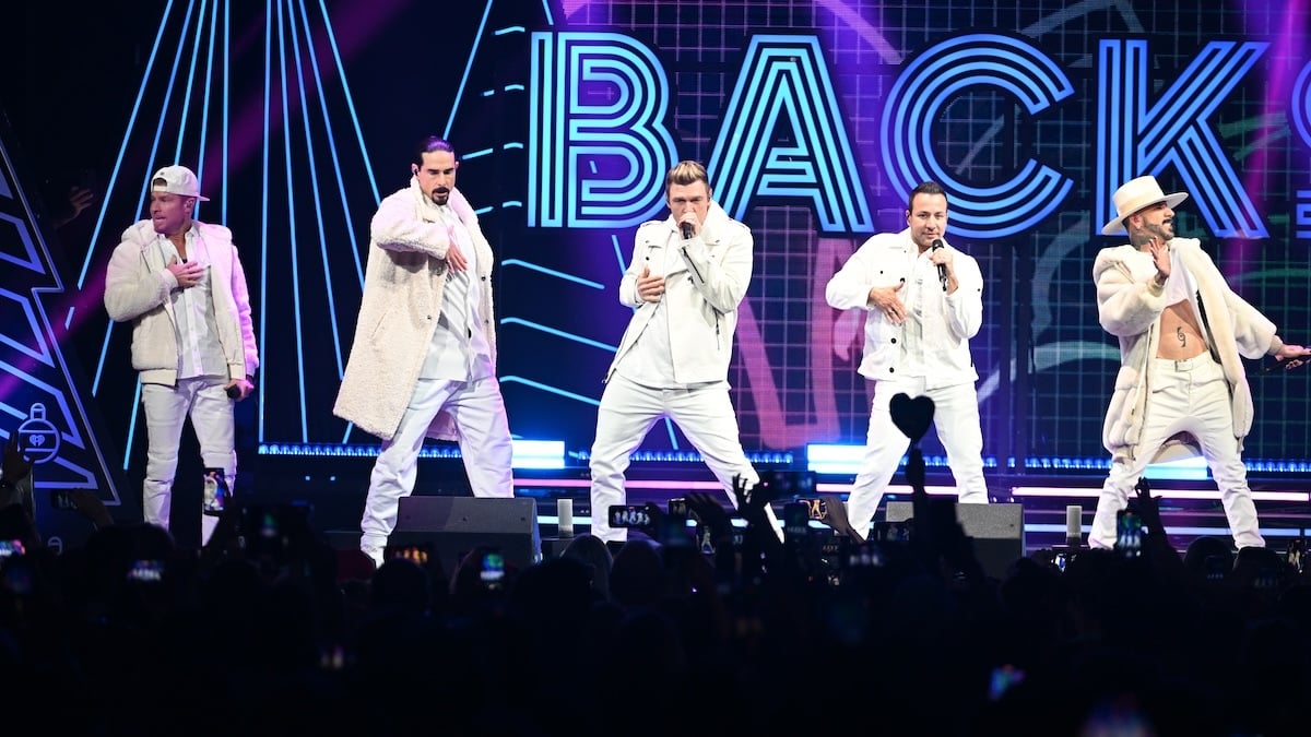 The Backstreet Boys performing
