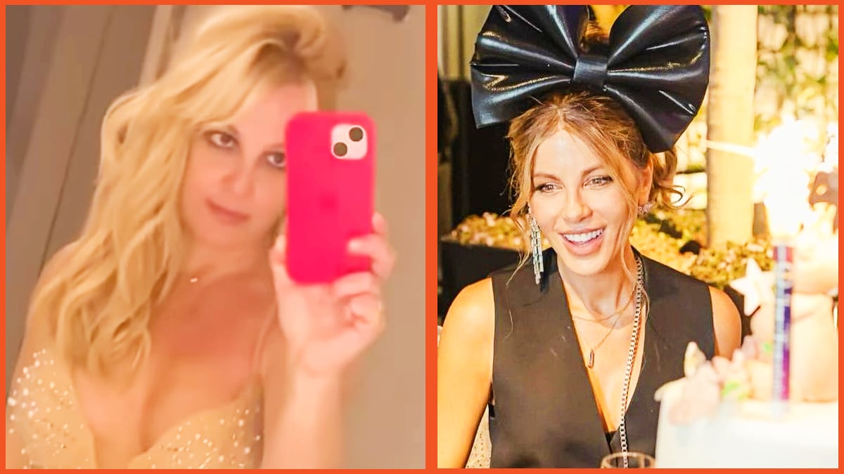 Side by side photo of Britney Spears and Kate Beckinsale