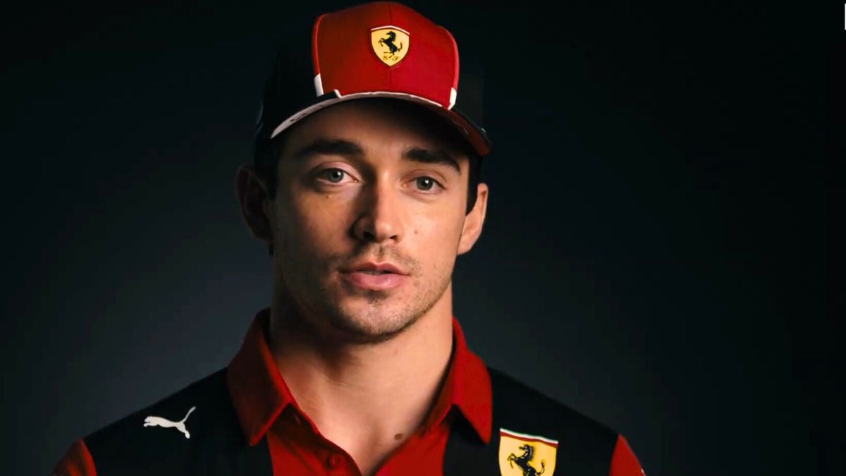 Charles Leclerc in a confessional for Netflix's Drive to Survive