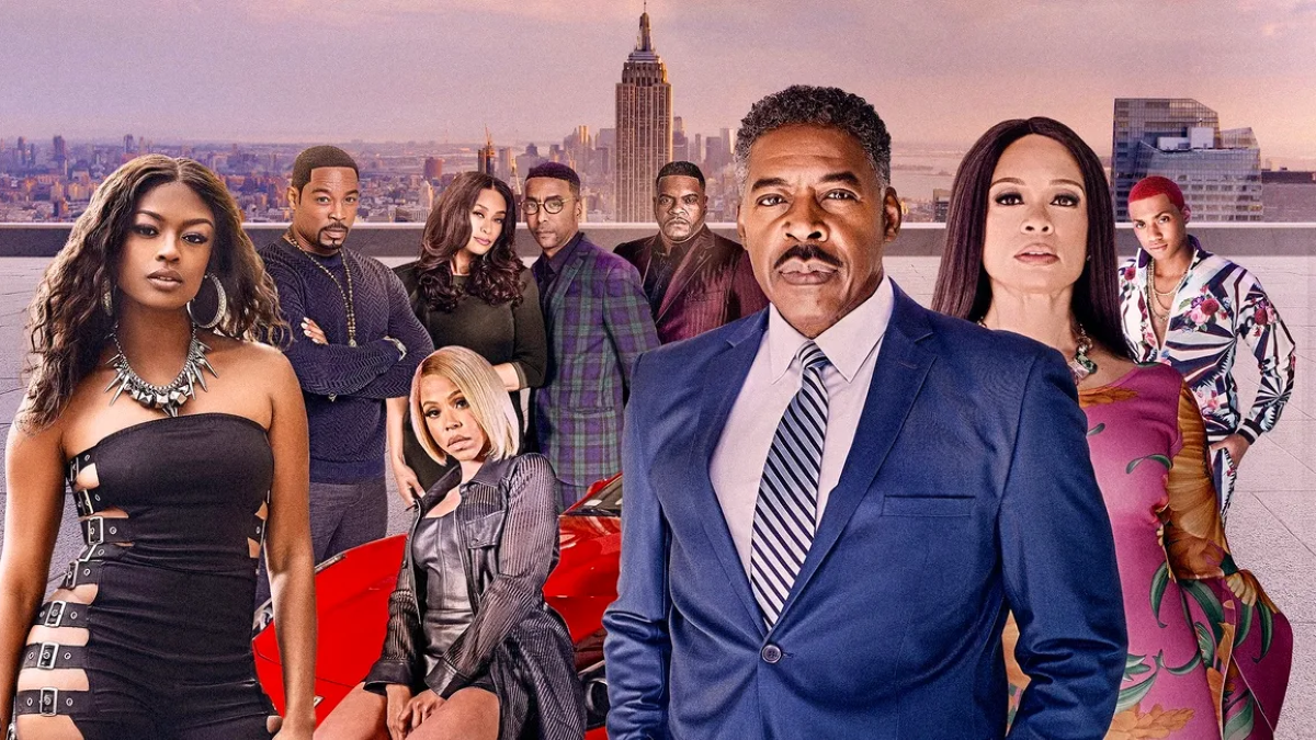 The cast of BET PLUS’ ‘The Family Business’ in a promotional photoshoot