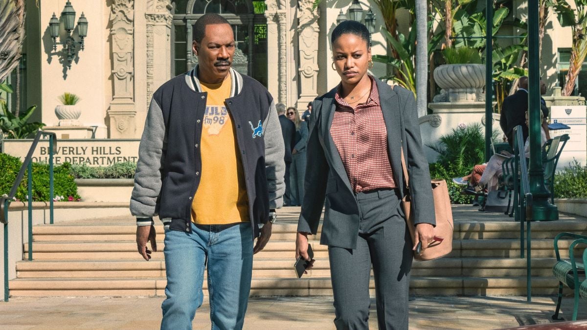 Eddie Murphy and Taylour Paige in Beverly Hills Cop Axel F