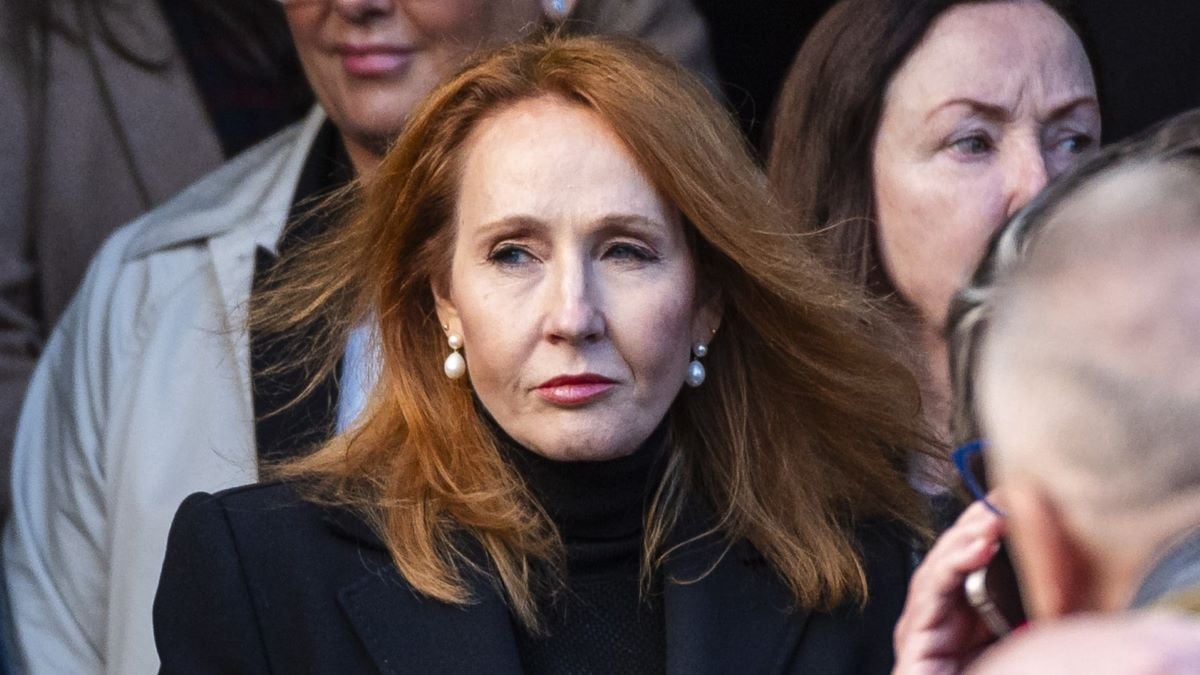 J.K Rowling (C) attends the memorial service for former Chancellor of the Exchequer Alistair Darling at St Margaret's Episcopal Cathedral on December 19, 2023 in Edinburgh, Scotland. The Labour politician entered politics as a Lothian Regional Councillor in 1982 and represented Edinburgh as a Labour MP from 1987 to 2015. He served as Chancellor of the Exchequer under Gordon Brown from 2007 to 2010 during the 2007-2008 financial crisis. A key figure in the Scottish independence debate, Darling was chairman of the 'Better Together' campaign, advocating to keep Scotland in the Union. He passed away on November 30, 2023, at 70, survived by his wife, Maggie, and their two children, Anna and Calum. (Photo by Euan Cherry/Getty Images)