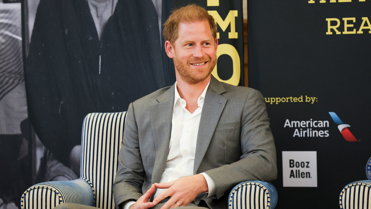 LONDON, ENGLAND - MAY 07: Prince Harry, Duke of Sussex, Patron of the Invictus Games Foundation onstage during The Invictus Games Foundation Conversation titled "Realising a Global Community" at the Honourable Artillery Company on May 07, 2024 in London, England. The event marks 10 years since the inaugural Invictus Games in London 2014