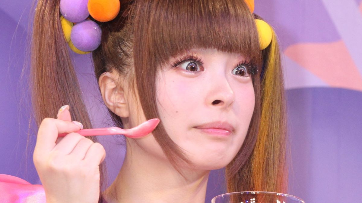 Model/Singer Kyary Pamyu Pamyu attends the Ezaki Glico press conference on June 17, 2013 in Tokyo, Japan. (Photo by Sports Nippon/Getty Images)