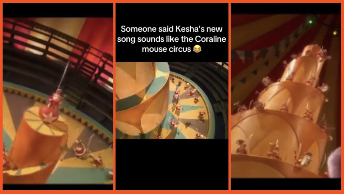 TikToker plays Kesha's song over a scene from Coraline and fans are loving it
