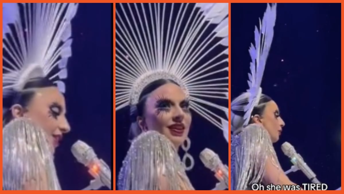 Lady Gaga tells fans to stop shouting in the middle of her concert