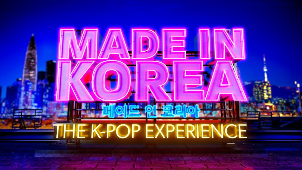 Promotional image for 'MADE IN KOREA: THE K-POP EXPERIENCE'.