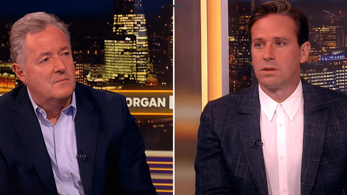 Armie Hammer and Piers Morgan