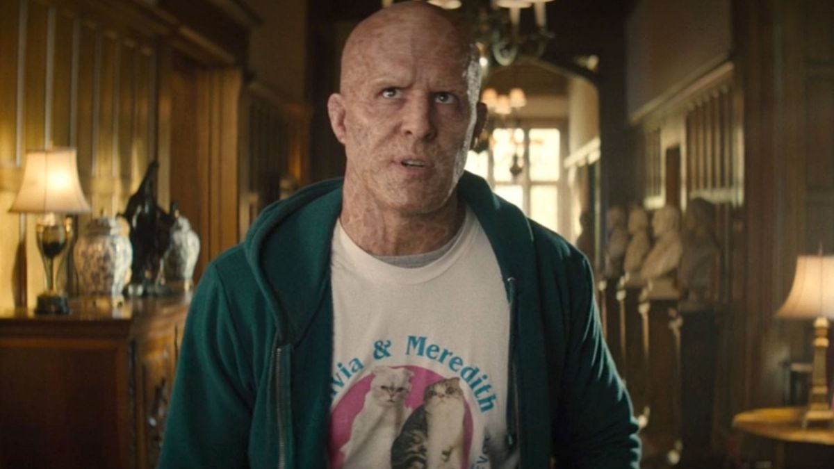 Ryan Reynolds in Deadpool 2 wearing a shirt with Taylor Swift cats