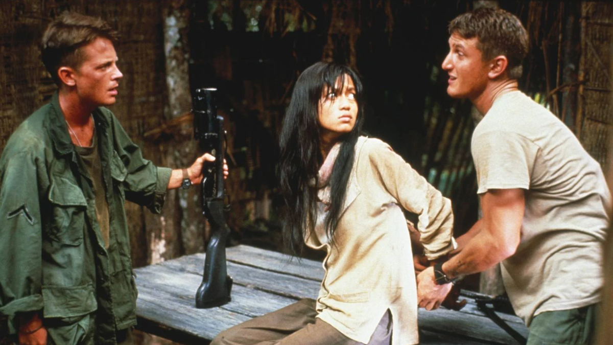 Michael J. Fox and Sean Penn in Casualties of War