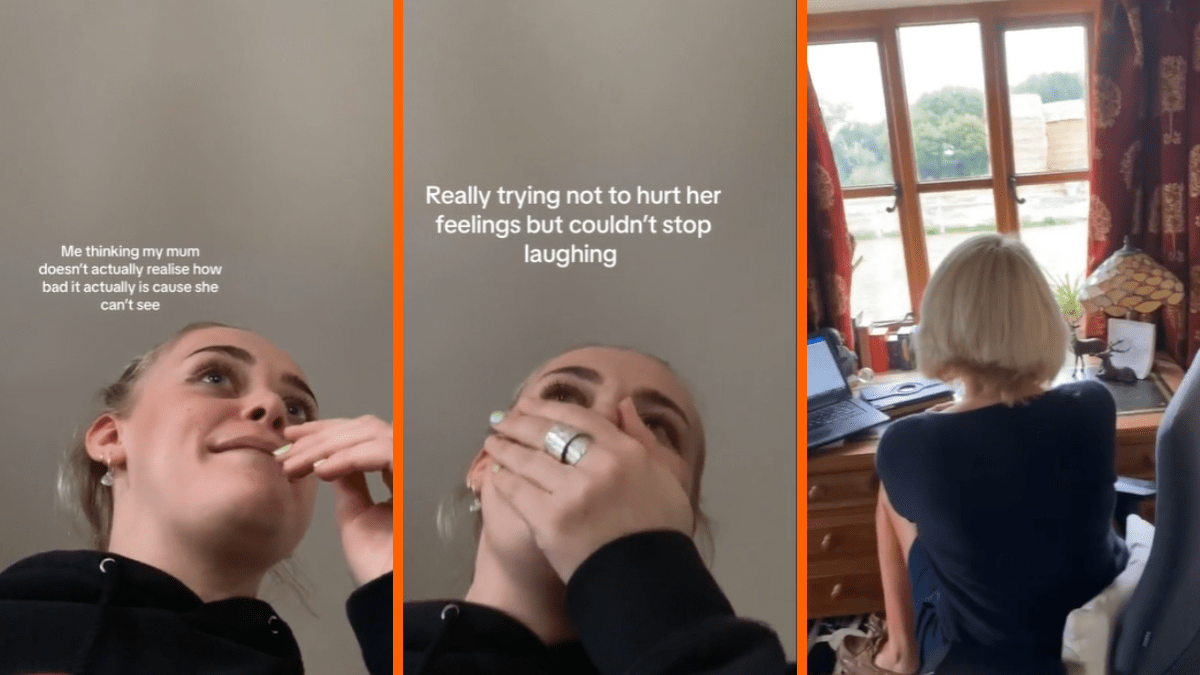 Daughter can't handle how chill her mom is after getting the worst haircut of her life