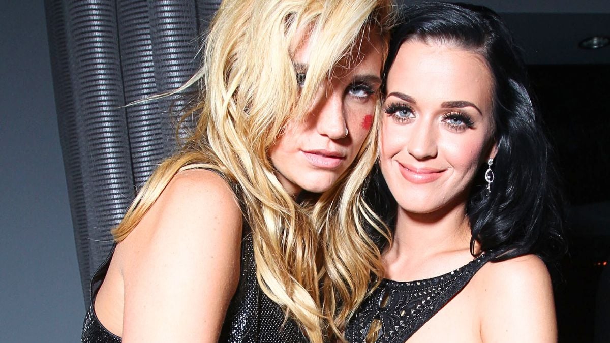 Ke$ha and Katy Perry at The American Music Awards after party hosted by Rolling Stone held at The Rolling Stone Restaurant And Lounge on November 21, 2010 in Los Angeles, California.