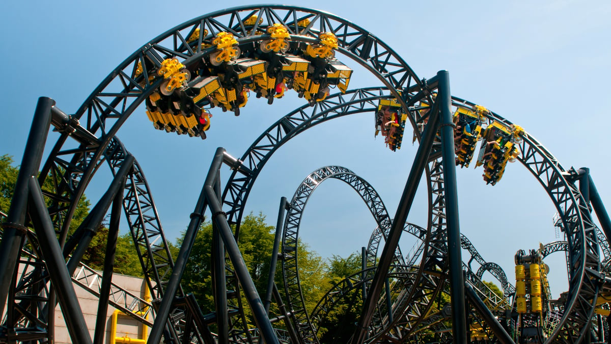 The Smiler roller coaster at Alton Towers