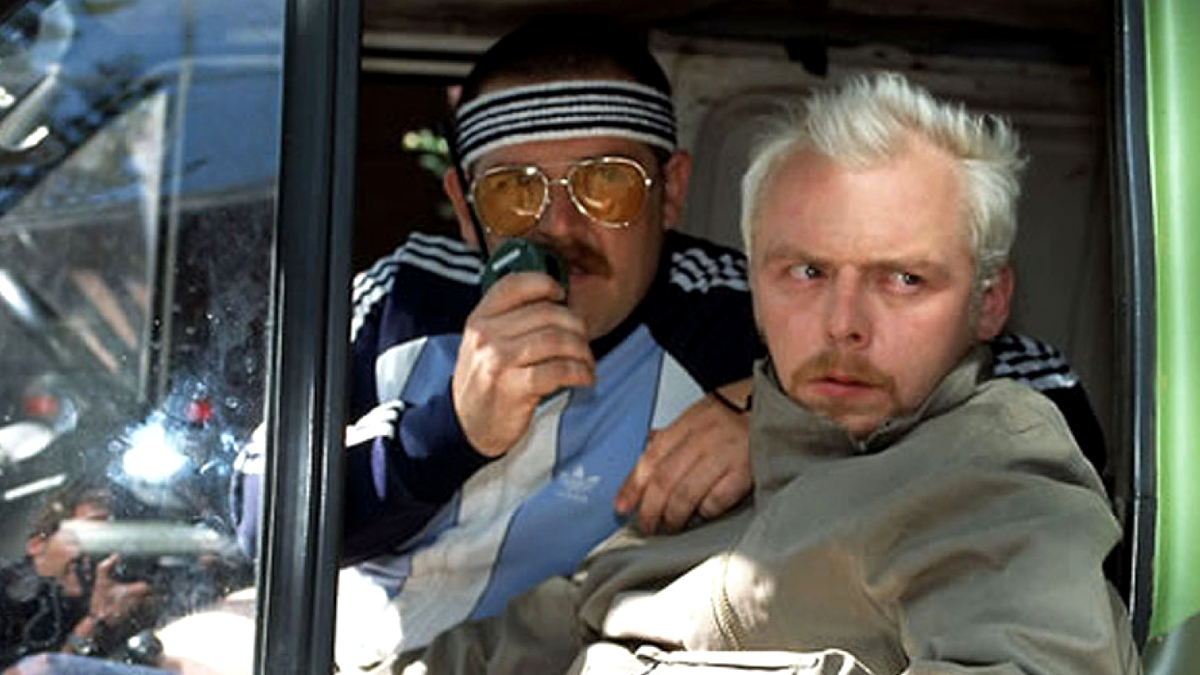 Nick Frost and Simon Pegg in Spaced