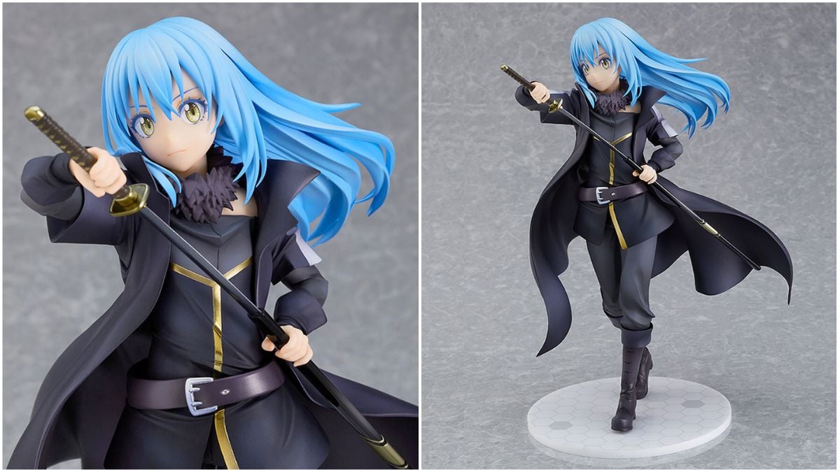 Side by side images of a Rimuru Tempest figure from That Time I Got Reincarnated as a Slime.