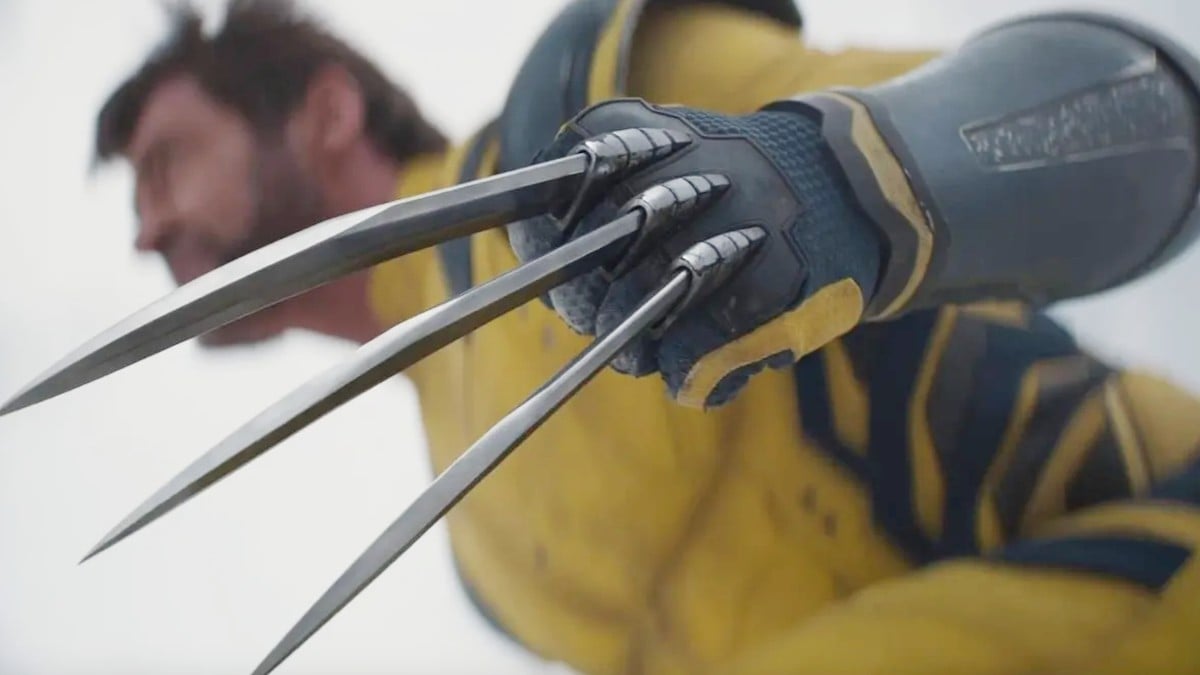 Hugh Jackman showing his claws in Deadpool & Wolverine