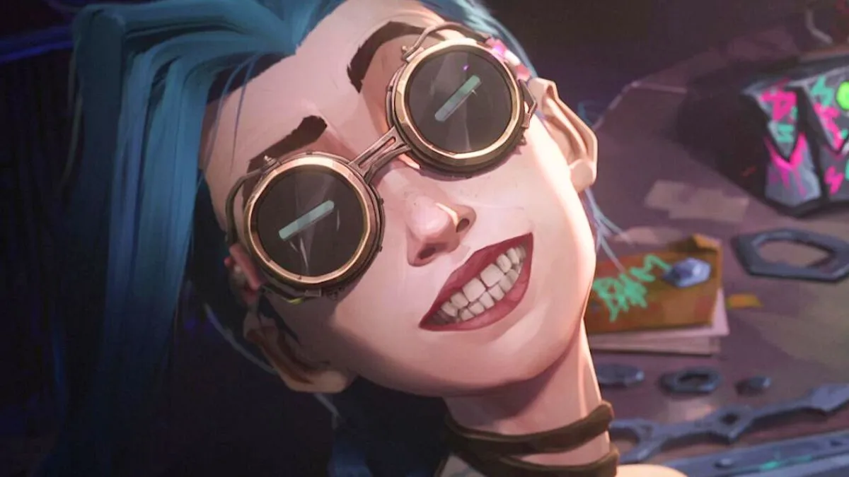 Jinx smiling in Arcane season 1