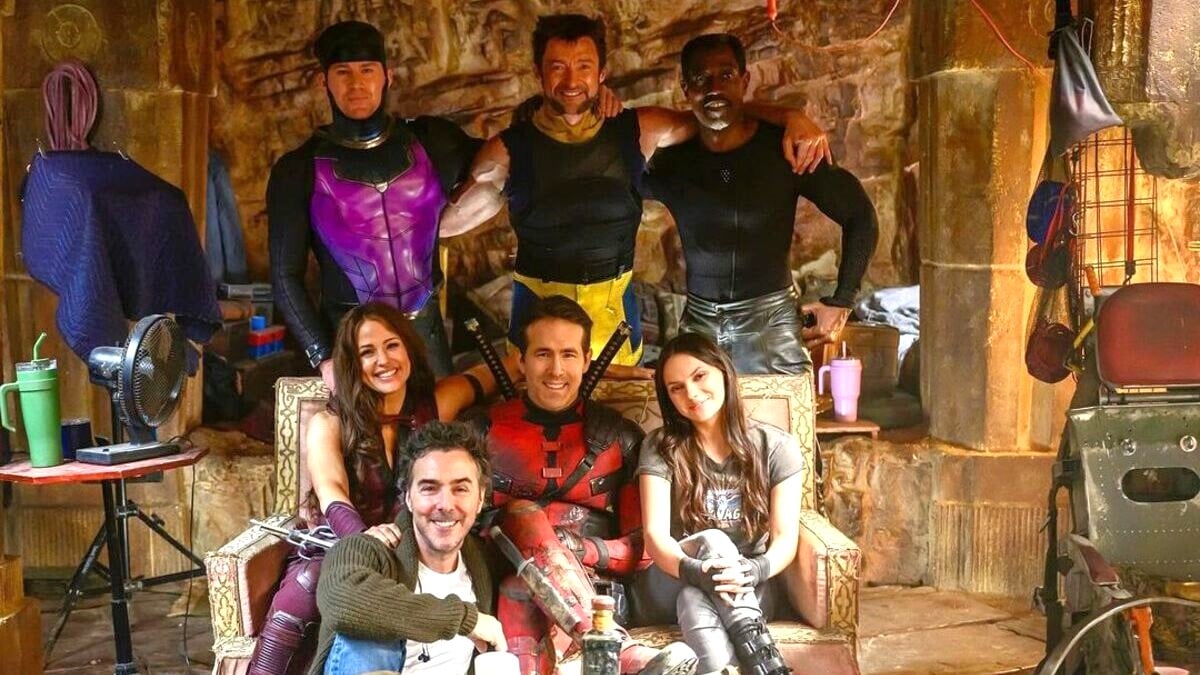 Shawn Levy with the Deadpool & Wolverine cast