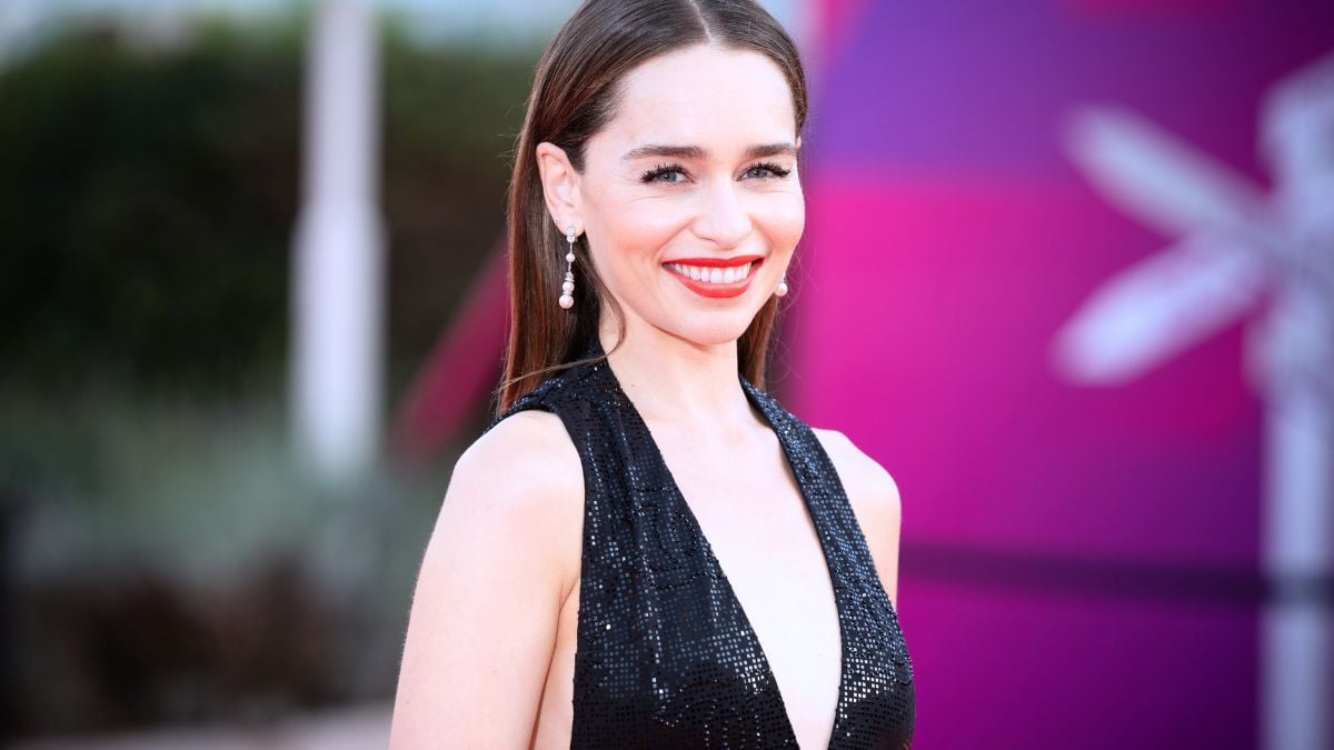 DEAUVILLE, FRANCE - SEPTEMBER 03: Emilia Clarke attends the "The Pod Generation" premiere during the 49th Deauville American Film Festival on September 03, 2023 in Deauville, France. (Photo by Francois G. Durand/Getty Images)