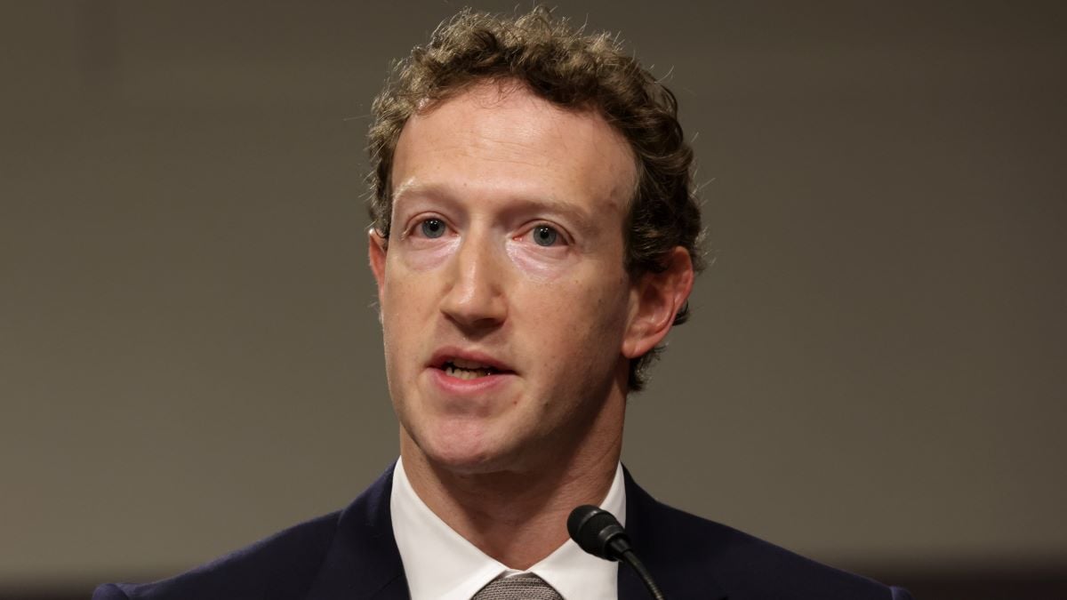 Mark Zuckerberg, CEO of Meta testifies before the Senate Judiciary Committee at the Dirksen Senate Office Building on January 31, 2024 in Washington, DC. The committee heard testimony from the heads of the largest tech firms on the dangers of child sexual exploitation on social media. (Photo by Alex Wong/Getty Images)