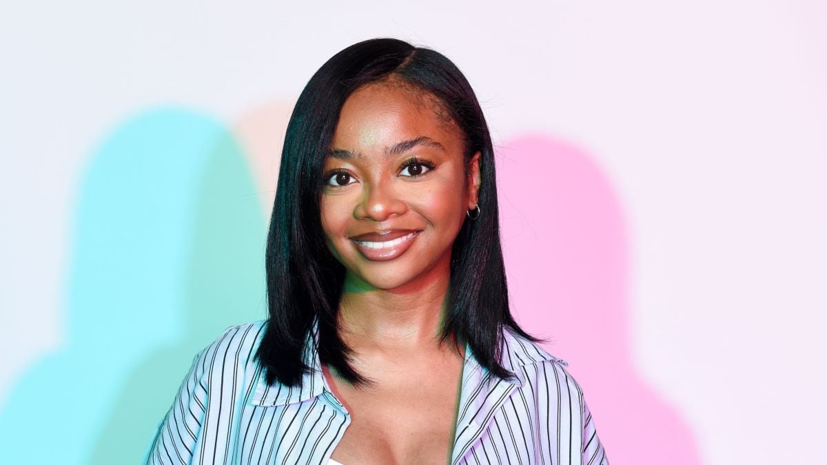 Skai Jackson poses in the IMDboat Exclusive Portrait Studio at San Diego Comic-Con 2024 at The IMDb Yacht on July 27, 2024 in San Diego, California. (Photo by Vivien Killilea/Getty Images for IMDb)