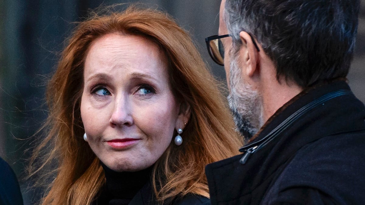 J.K Rowling and Neil Murray leaves a memorial service for Alastair Darling at St Mary's Episcopal Cathedral in Edinburgh