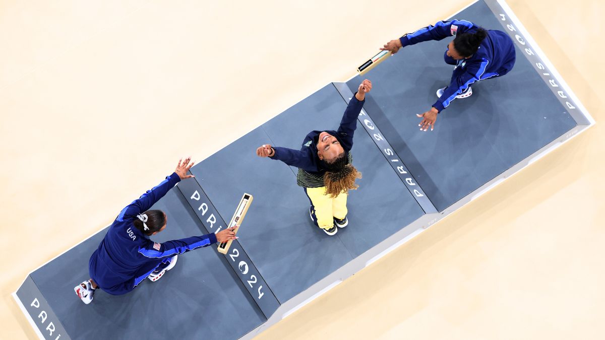 Simone Biles and Jordan Chiles’ Epic Tribute to Rebeca Andrade Wins Gold for Most Amazing Olympic Moment