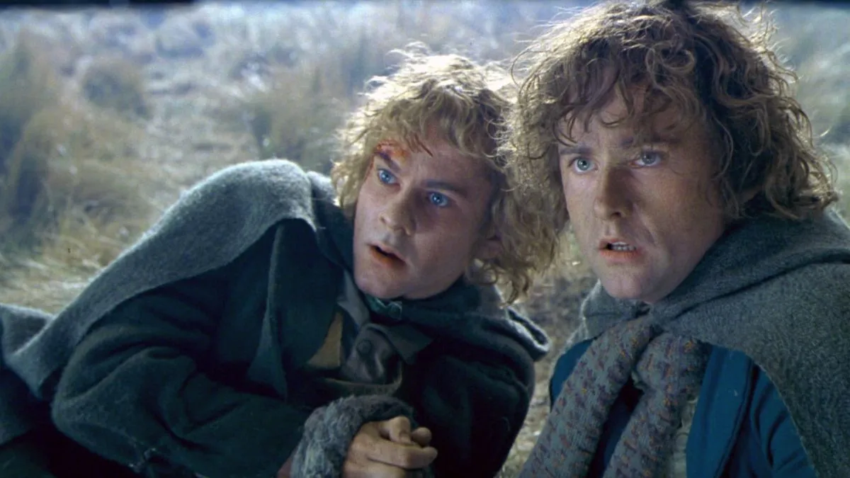 Dominic Monaghan and Billy Boyd in 'The Lord of the Rings'