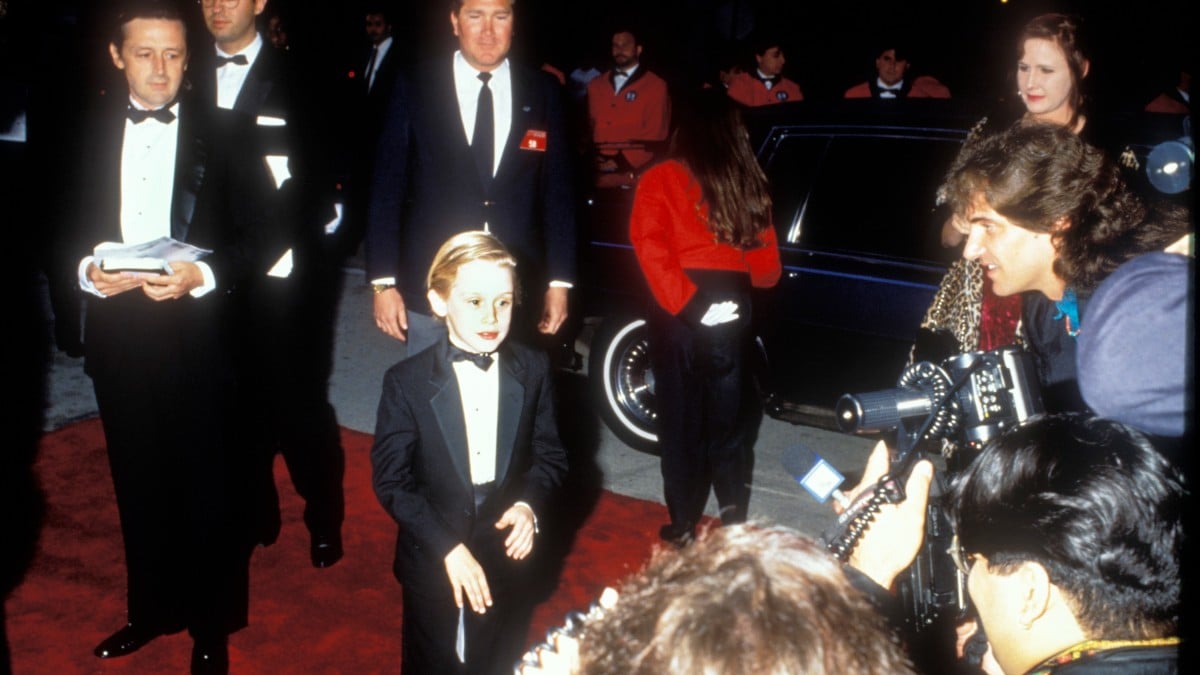 Macaulay Culkin with father Kit Culkin