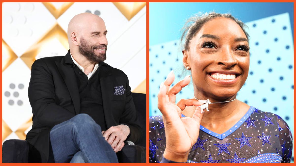 Why is John Travolta's reaction to Simone Biles winning gold getting attention and why it doesn't matter?