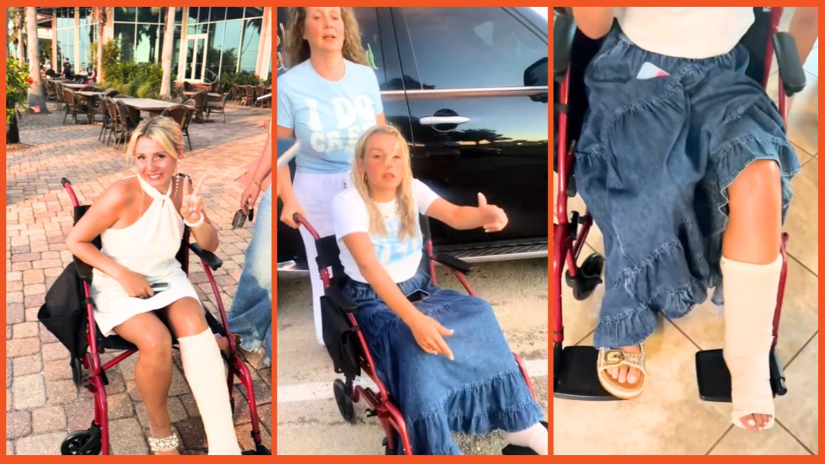 '15 screws and two plates later': Bride busts her ankle less than a day into her Bachelorette trip and still has the time of her life