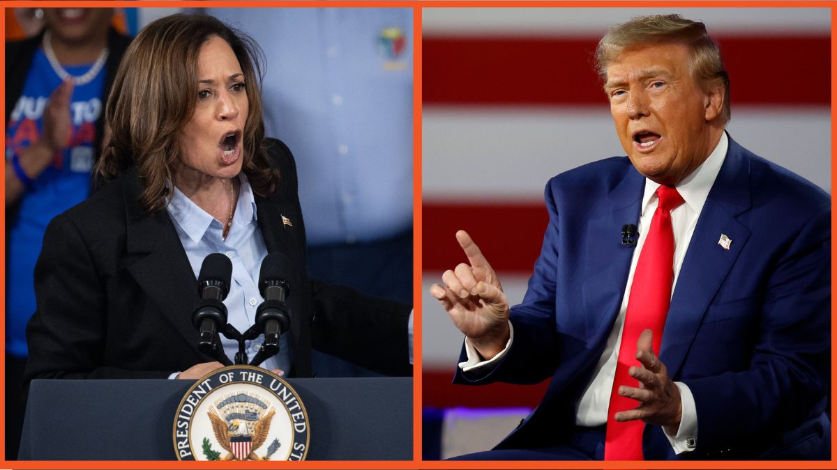 Kamala Harris and Donald Trump