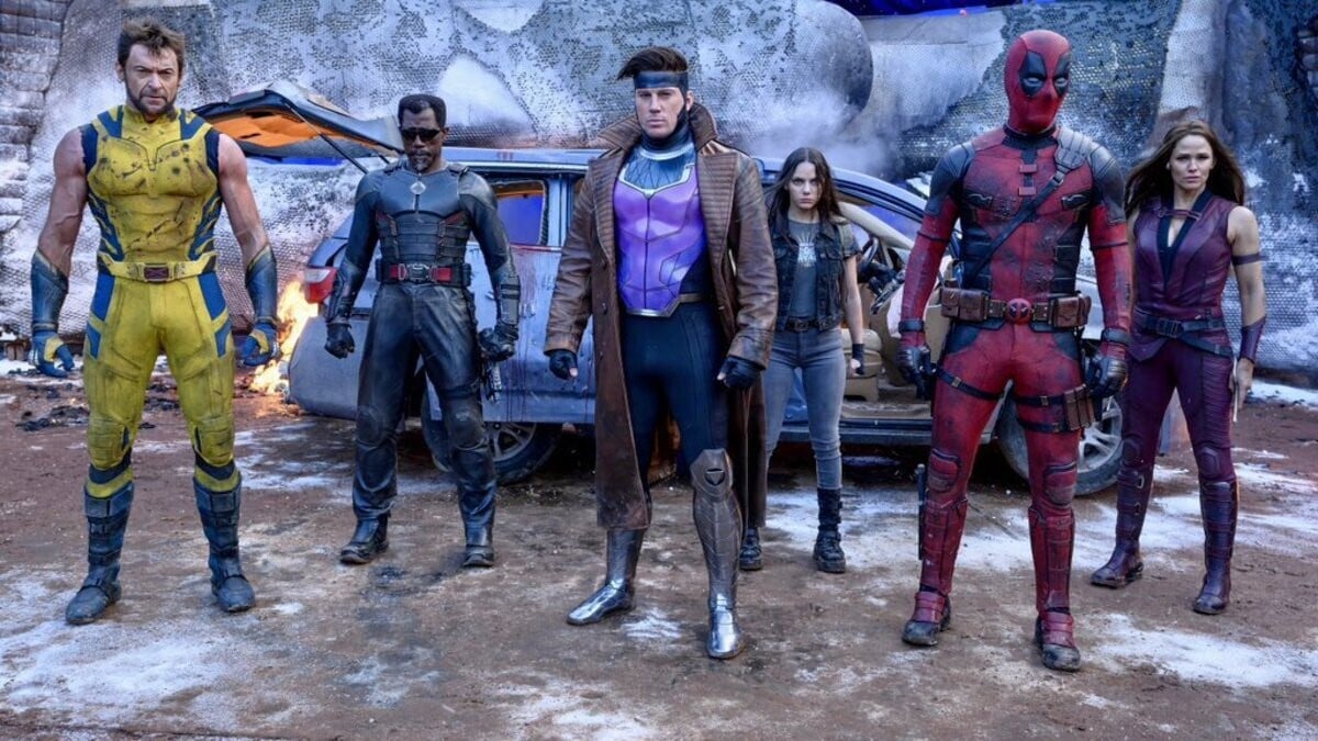 Wolverine, Blade, Gambit, X-23, Deadpool, and Elektra in Deadpool & Wolverine