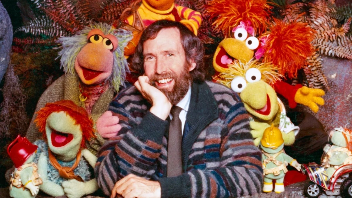 Jim Henson wtih his Muppets