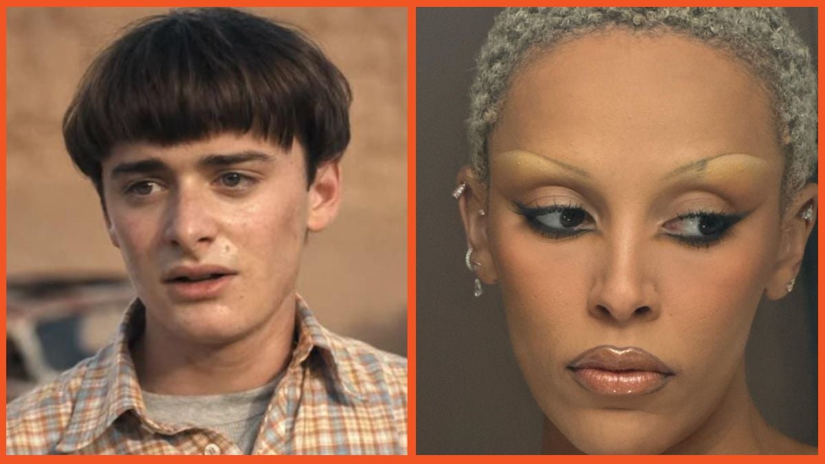 Noah Schnapp in Stranger Things and Doja Cat